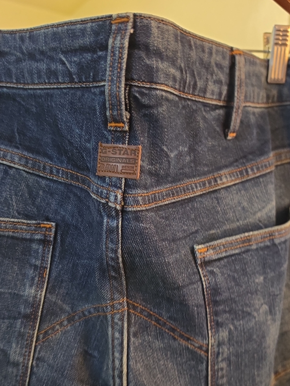G-Star Raw Men's Indigo Blue Relaxed Jeans